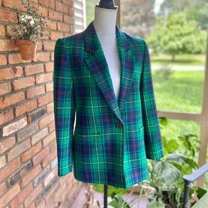 Vintage Pendleton Tartan Wool Blazer
